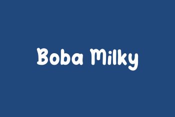 Boba Milky Free Font