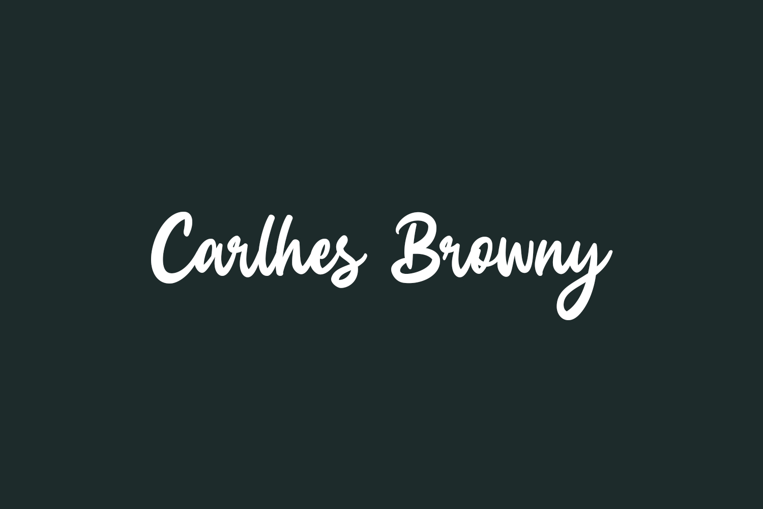 Carlhes Browny Free Font