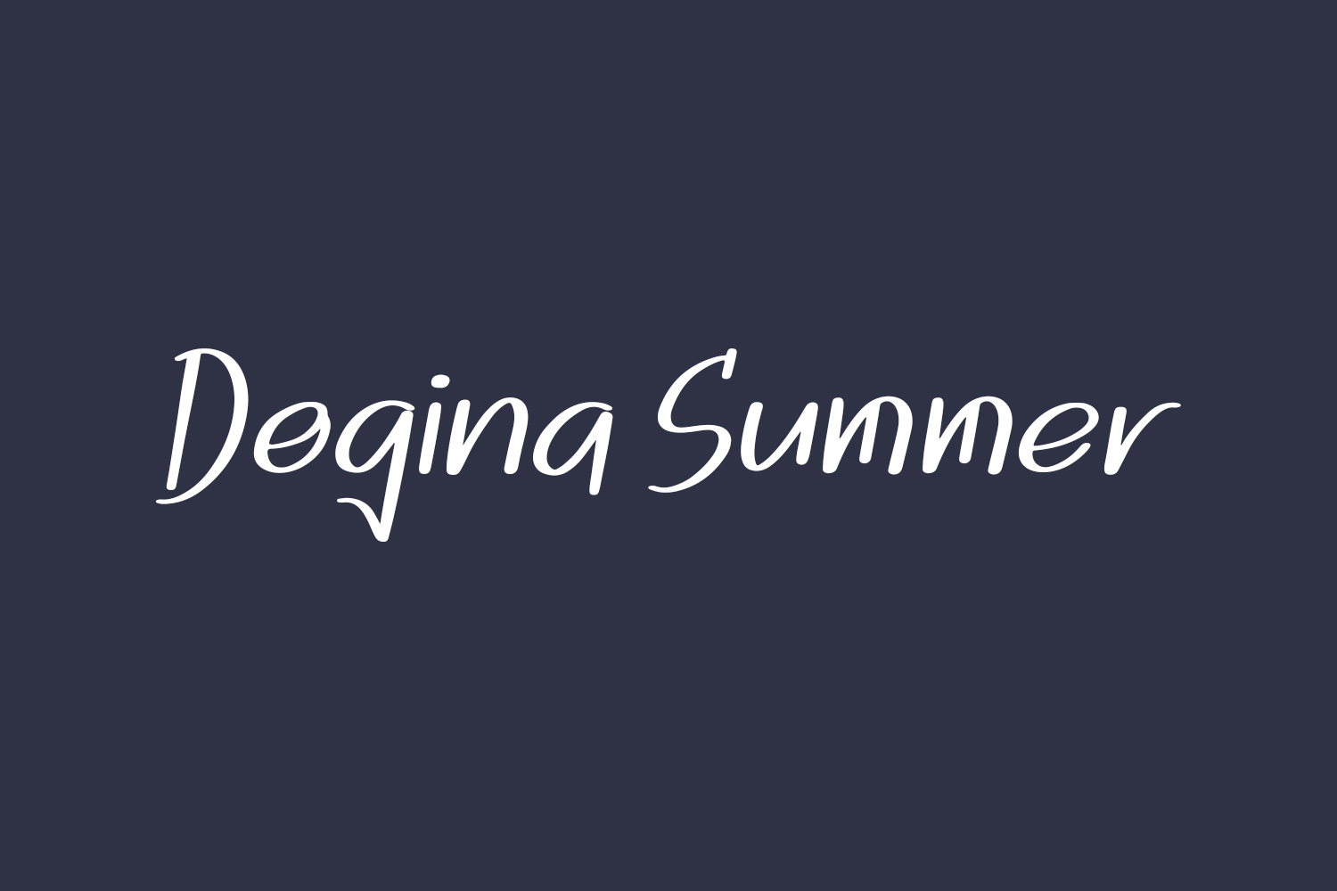 Dogina Summer Free Font