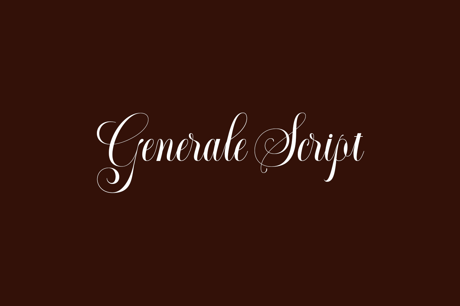 Generale Script Free Font