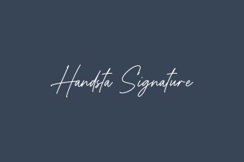 Handsta Signature Free Font