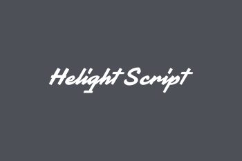 Helight Script Free Font
