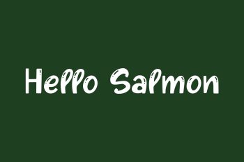 Hello Salmon Free Font