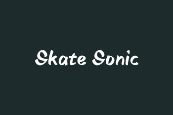 Skate Sonic Free Font