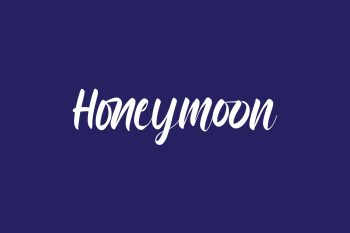 Honeymoon Free Font