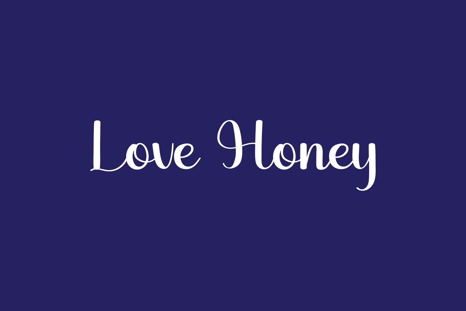 Love Honey Free Font