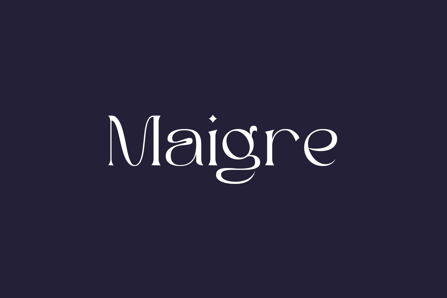 Maigre Free Font
