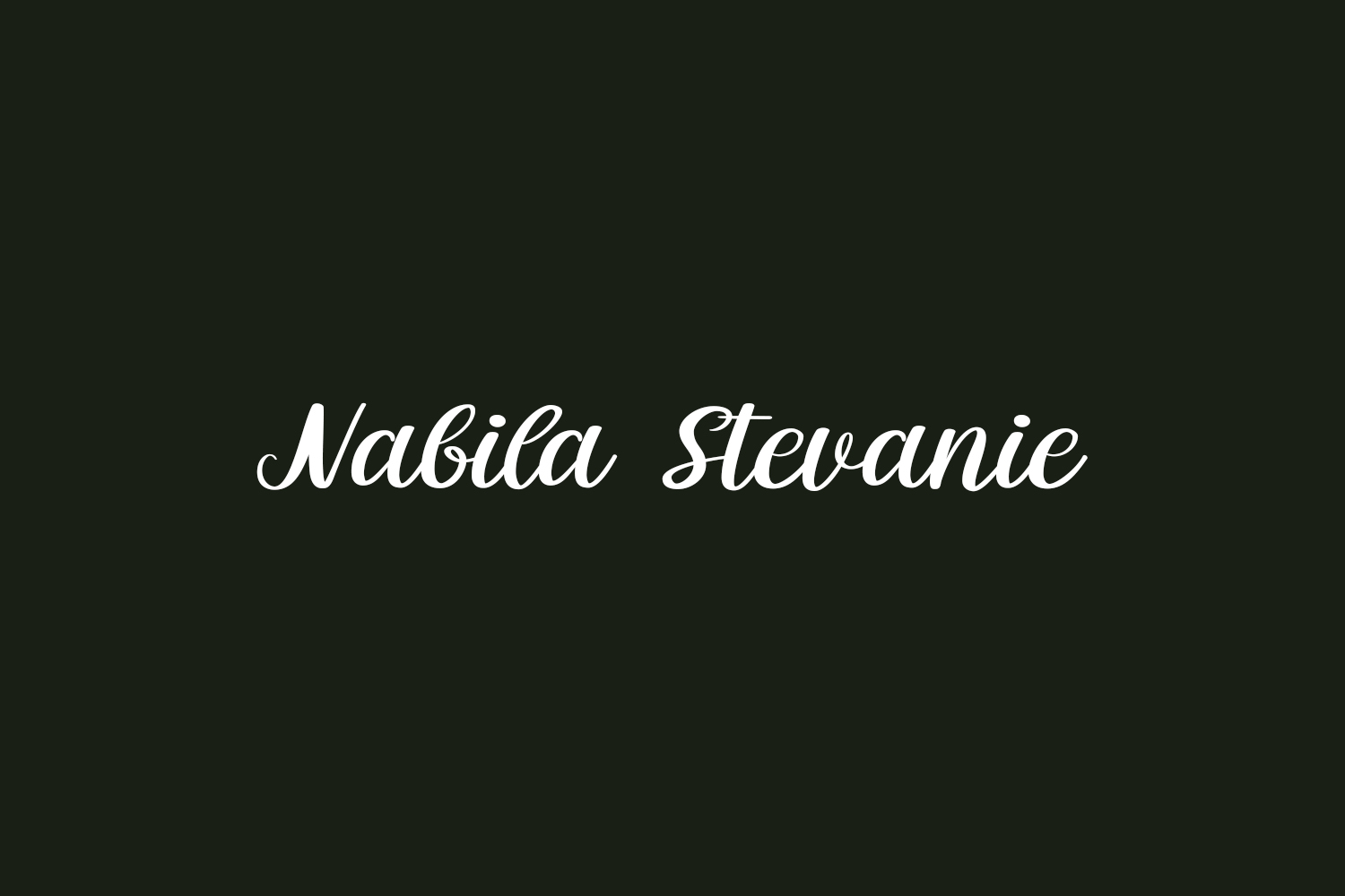 Nabila Stevanie Free Font