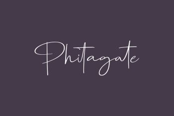 Phitagate Free Font