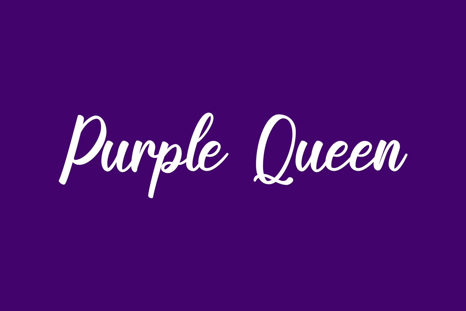 Purple Queen Free Font