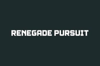 Renegade Pursuit Free Font