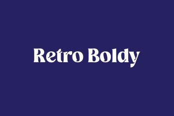 Retro Boldy Free Font