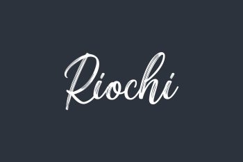 Riochi Free Font