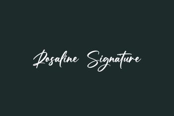 Rosaline Signature Free Font