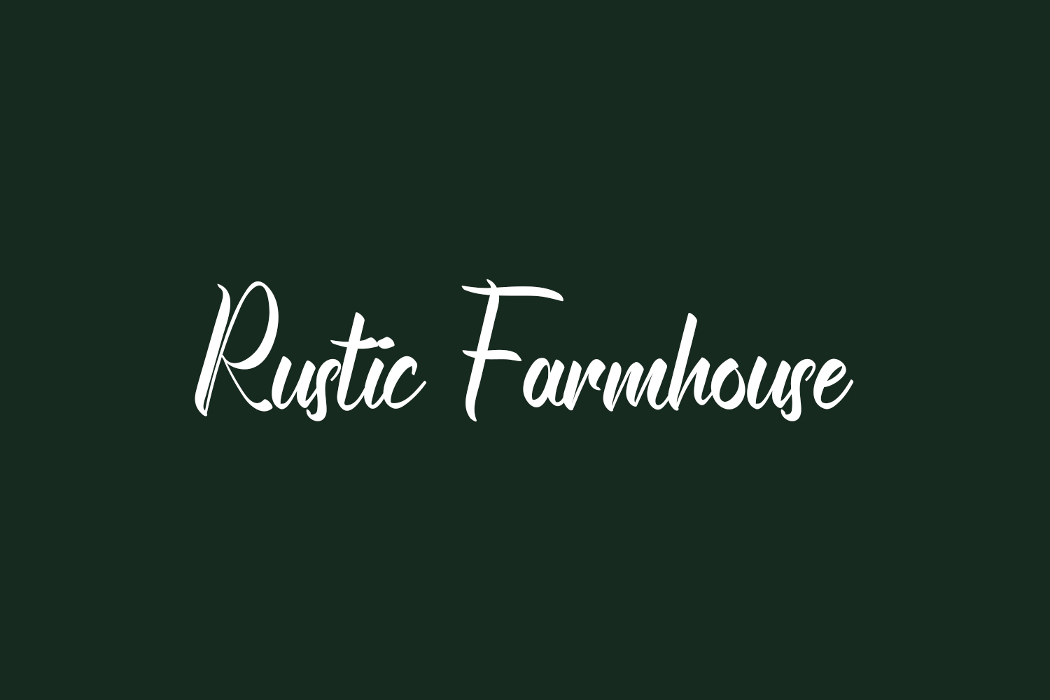 Rustic Farmhouse Free Font
