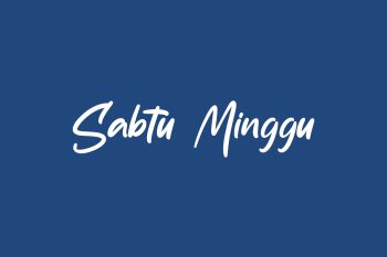 Sabtu Minggu Free Font