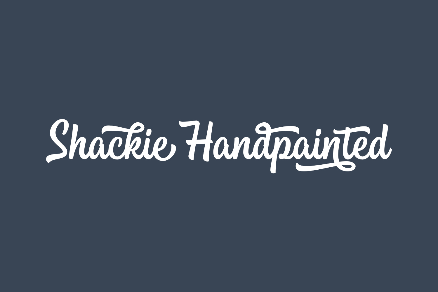 Shackie Handpainted Free Font