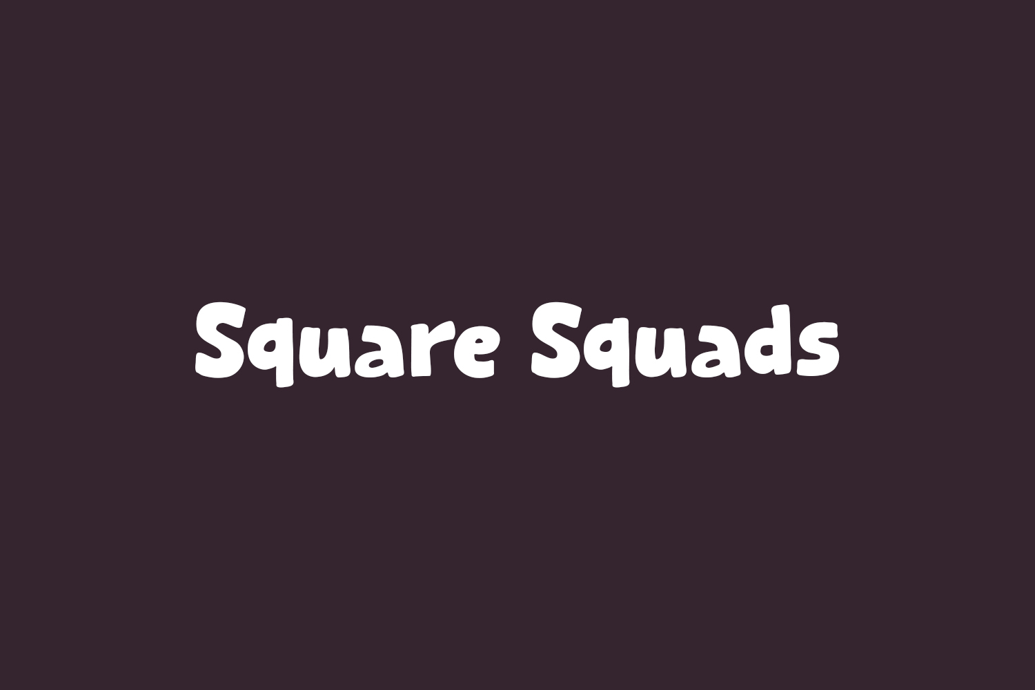 Square Squads Free Font