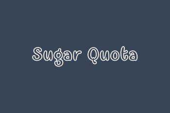 Sugar Quota Free Font