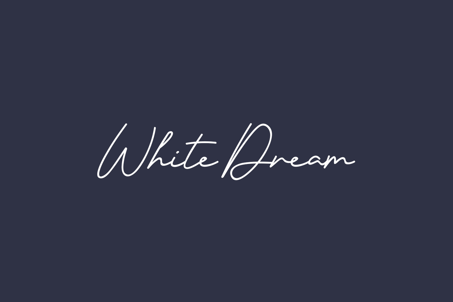 White Dream Free Font