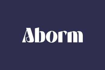 Aborm Free Font