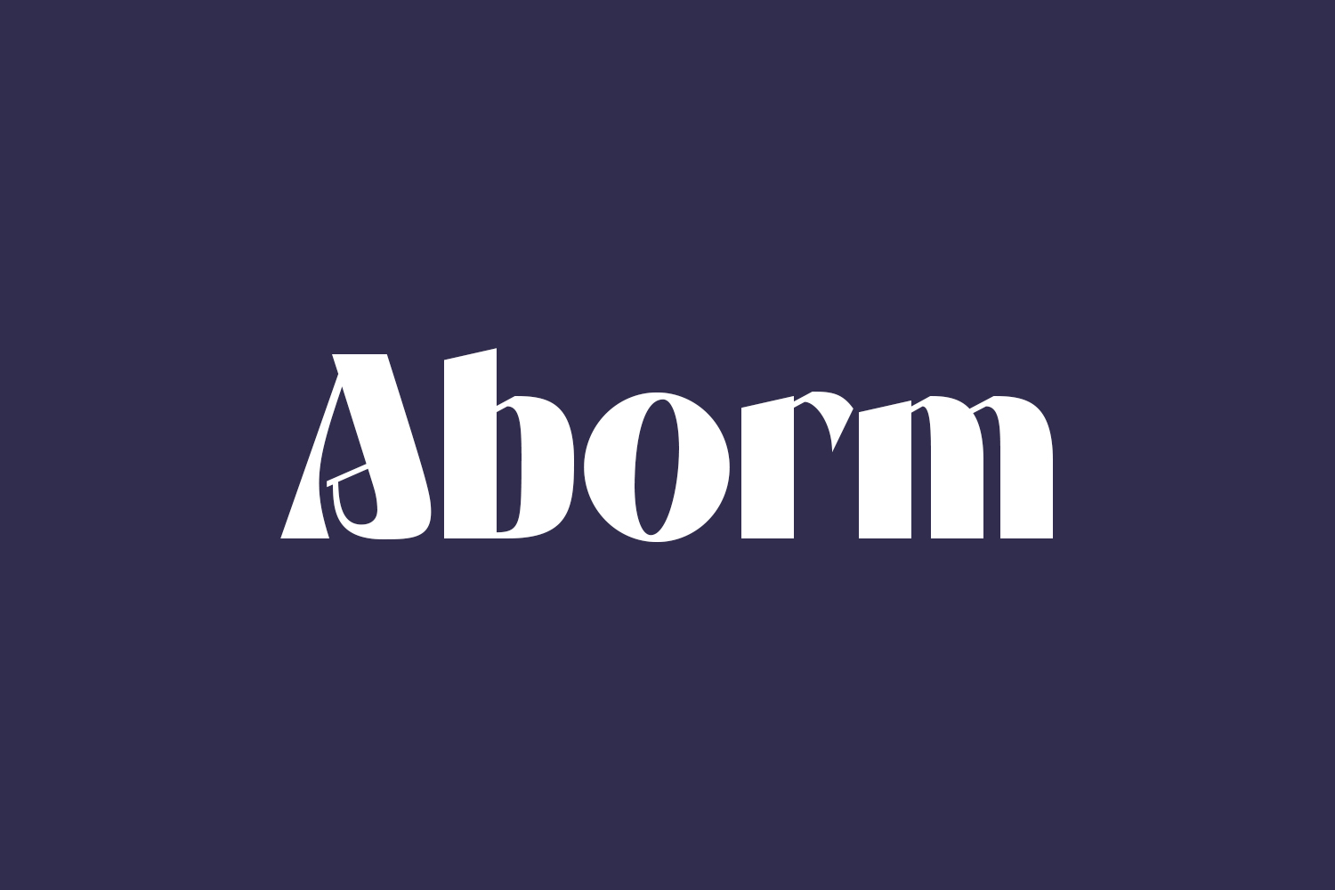 Aborm Free Font