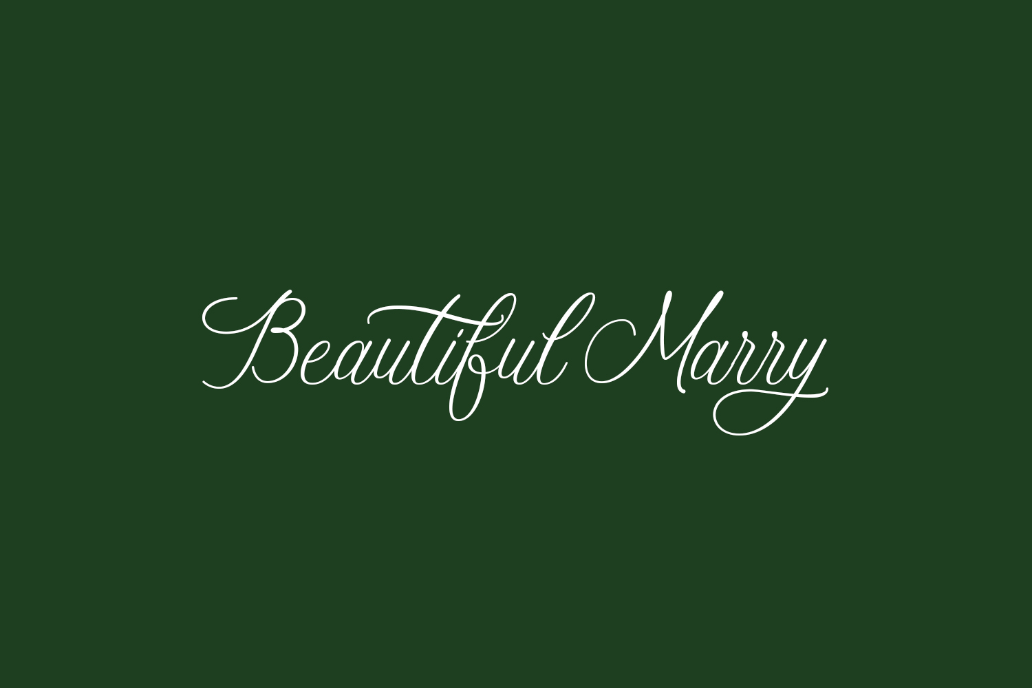 Beautiful Marry Free Font