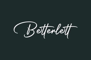 Betterlett Free Font