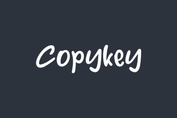 Copykey Free Font