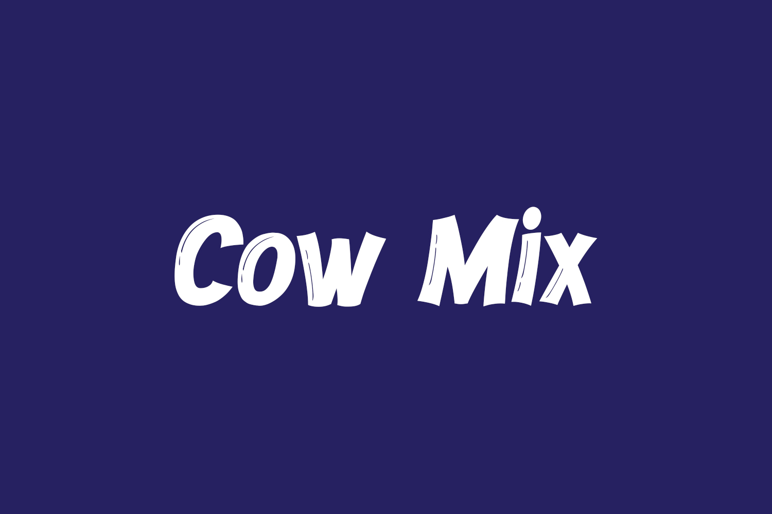 Cow Mix Free Font