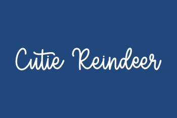 Cutie Reindeer Free Font