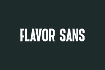 Flavor Sans Free Font