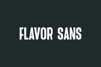 Flavor Sans Free Font