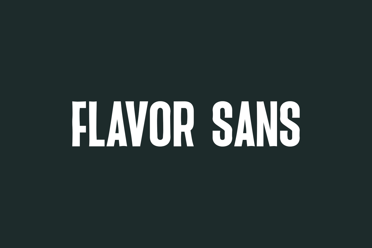 Flavor Sans Free Font