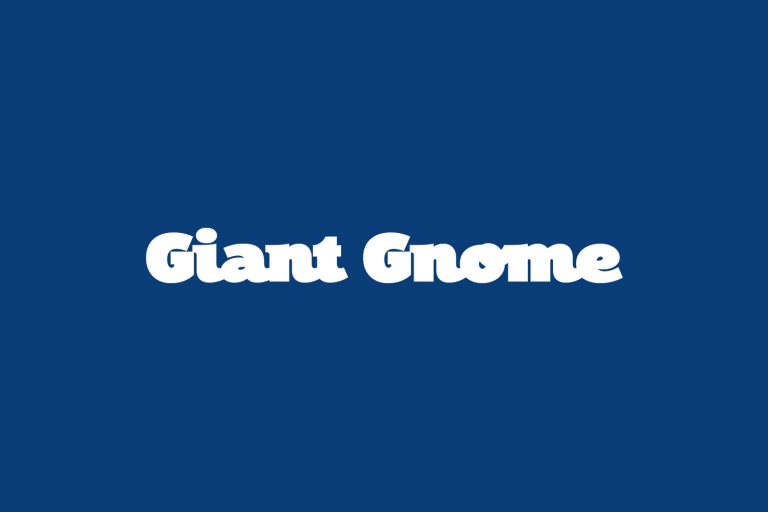 Giant Gnome Fonts Shmonts
