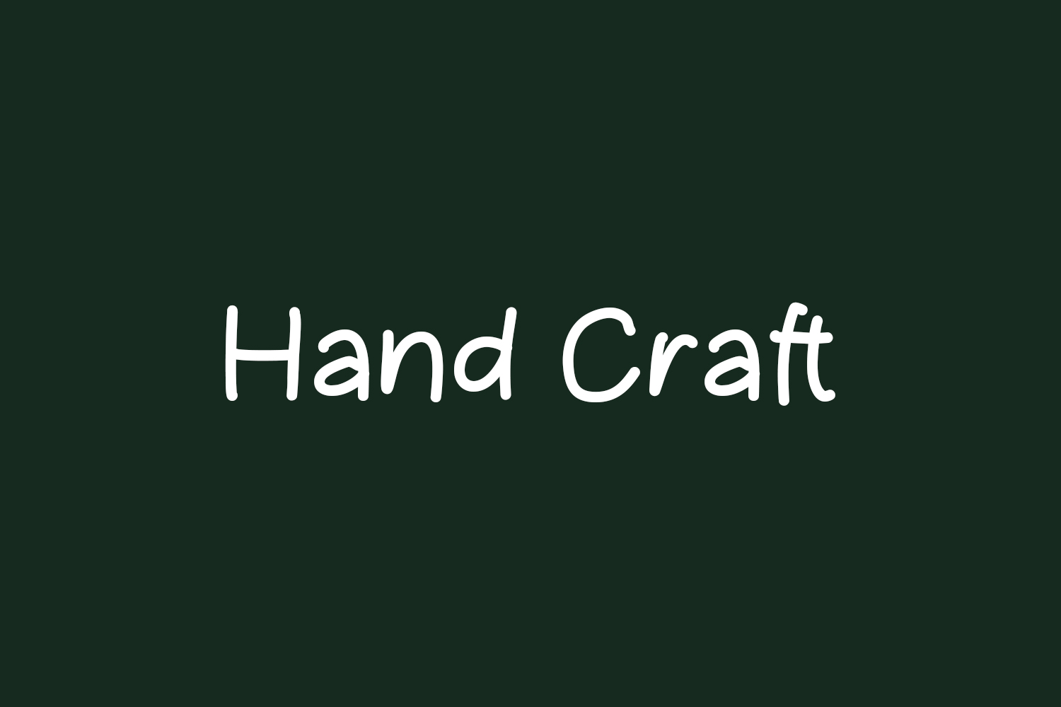 Hand Craft Free Font