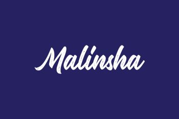 Malinsha Free Font