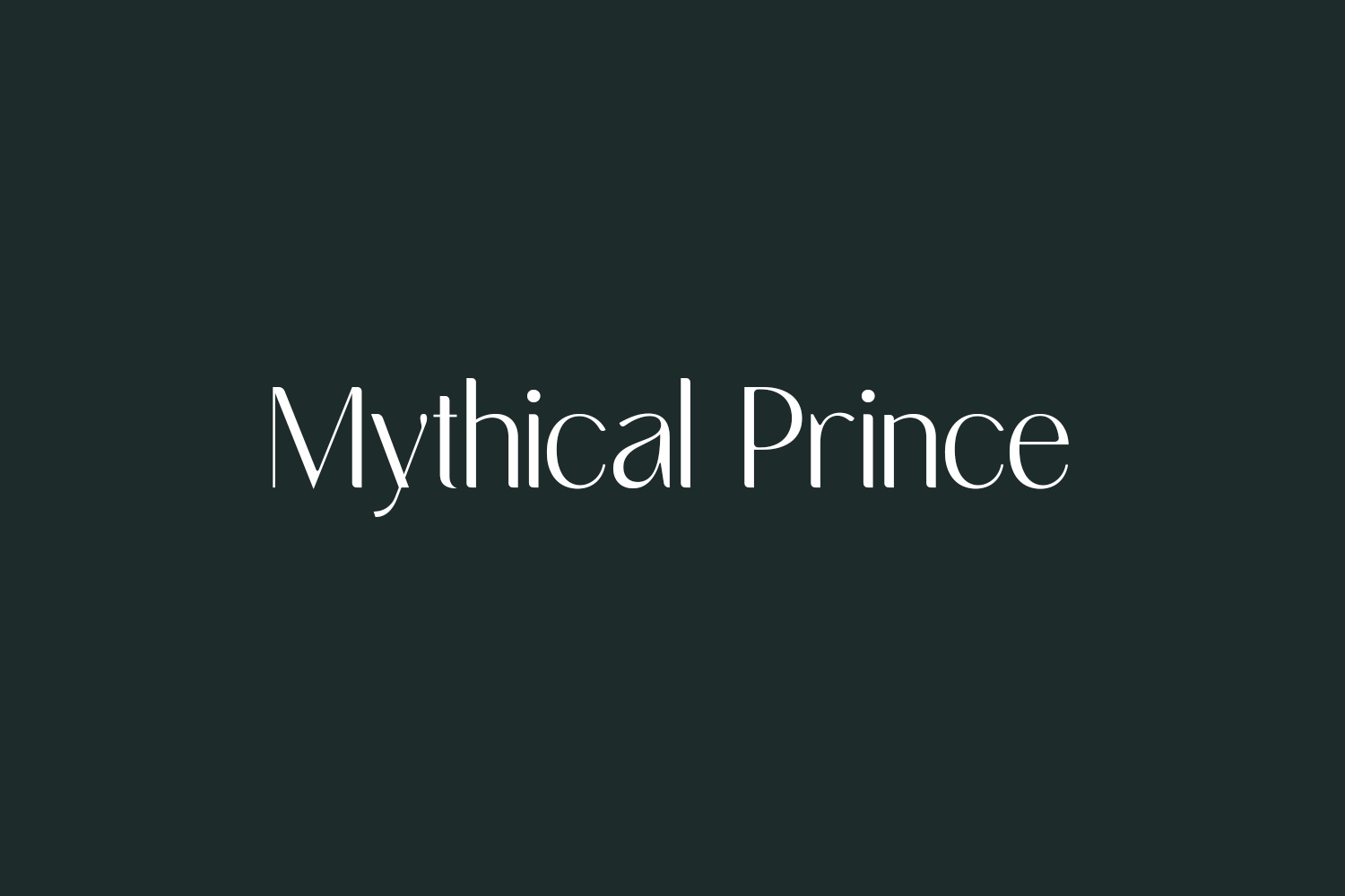 Mythical Prince Free Font