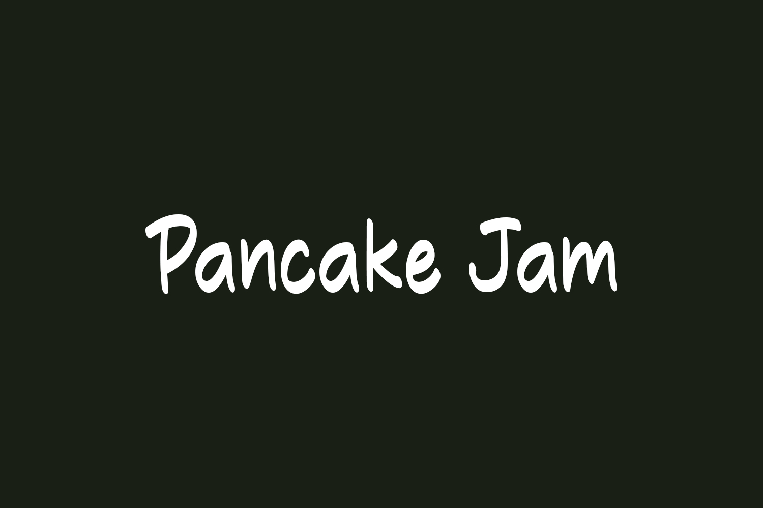Pancake Jam | Fonts Shmonts