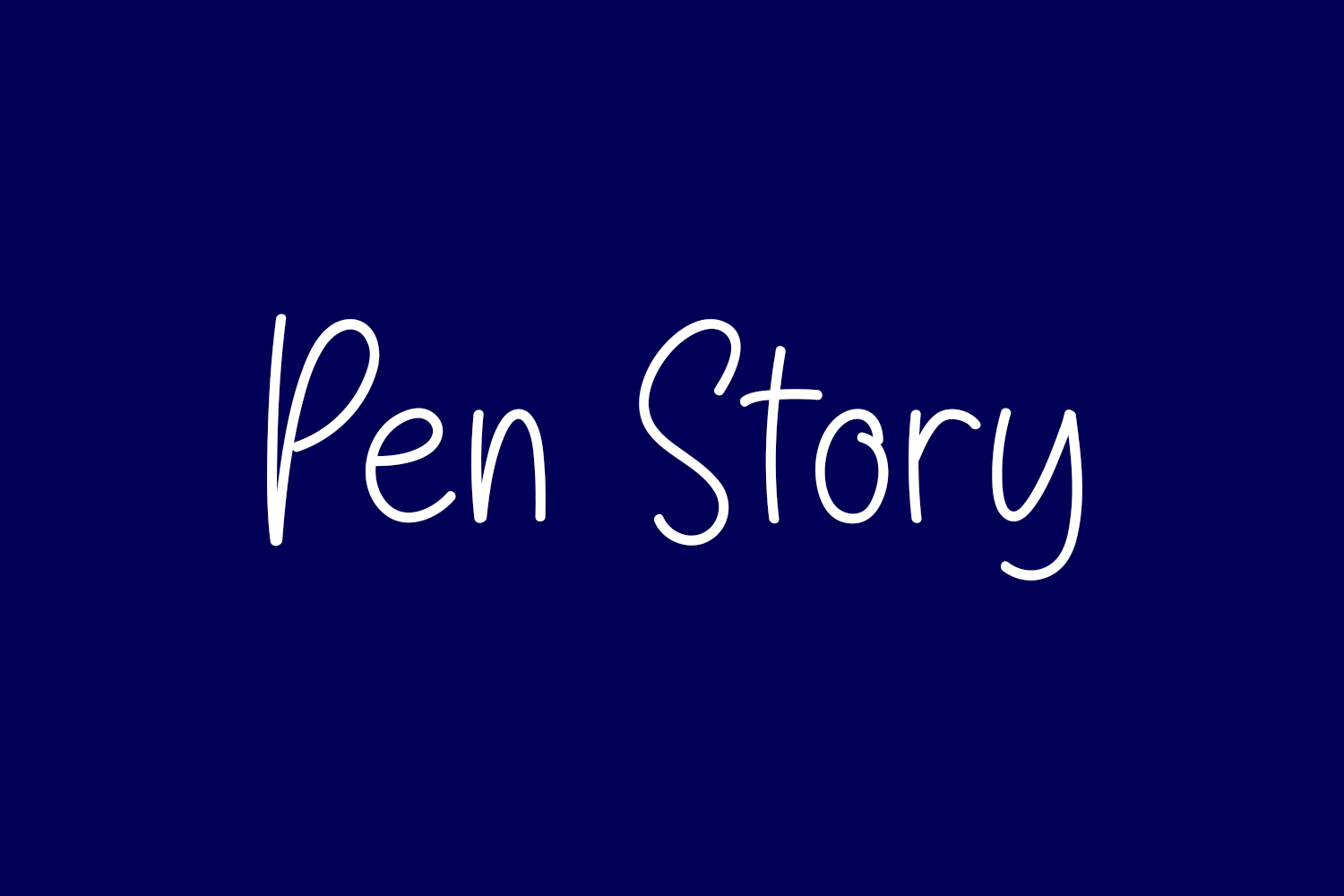 Pen Story | Fonts Shmonts