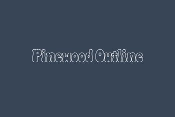 Pinewood Outline Free Font