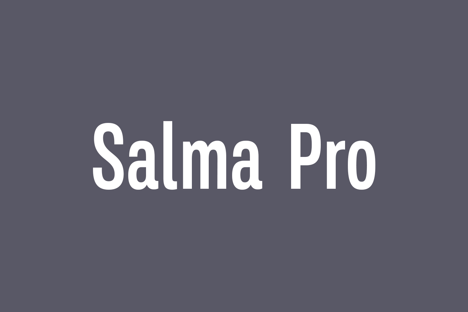 Salma Pro Free Font