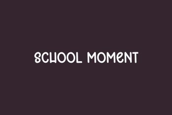 School Moment Free Font