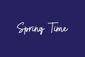 Spring Time Free Font
