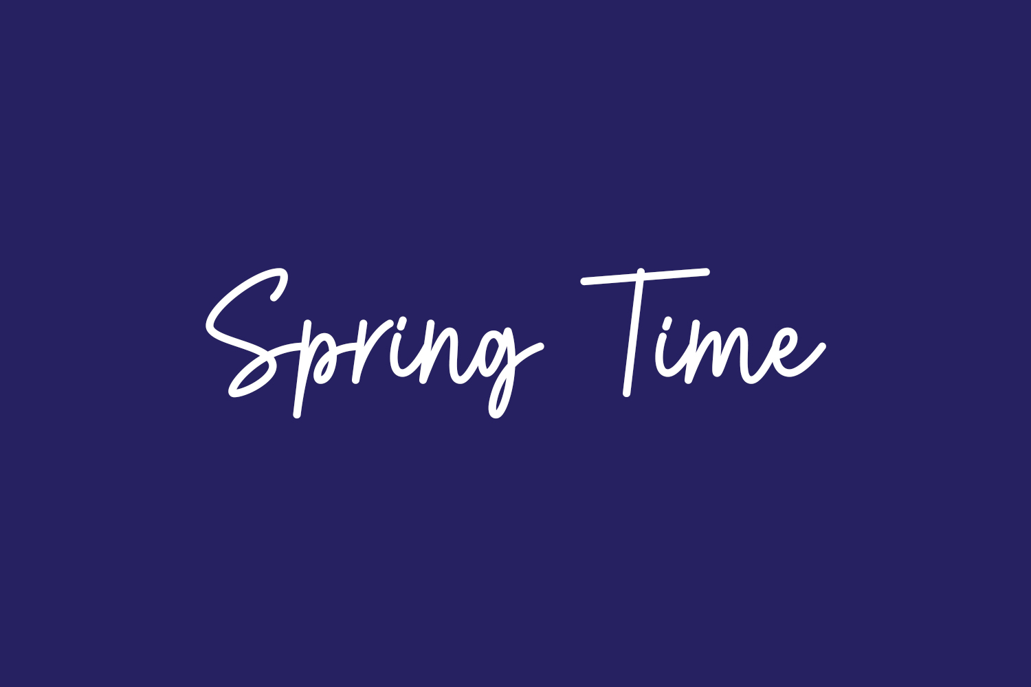 Spring Time Free Font