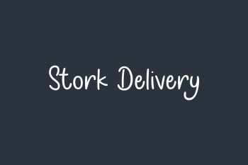 Stork Delivery Free Font