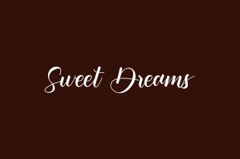 Sweet Dreams Free Font