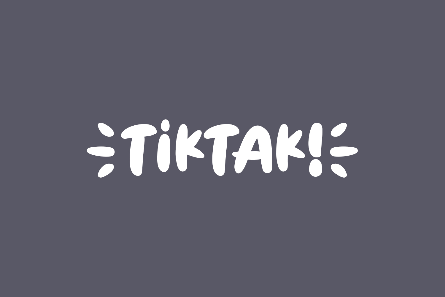 Tiktak Free Font