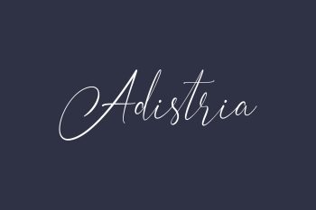 Adistria Free Font