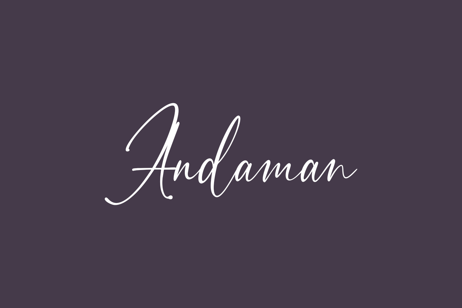 Andaman Free Font